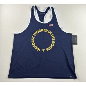 New Under Armour Project Rock Isochill Tank Top USA Men's Size XL